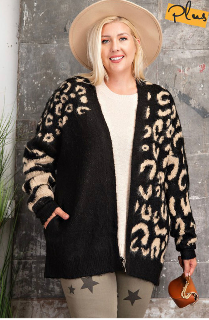 Animal patterned mohair knit | She Shed Boutique