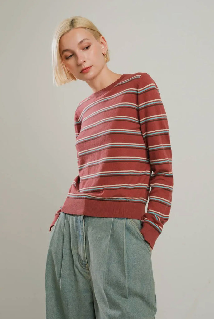 Lightweight Striped Pullover