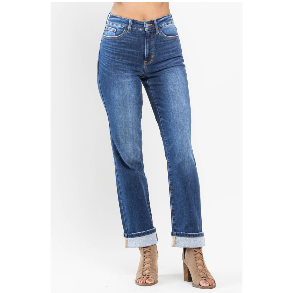 Judy blue thermal straight jeans