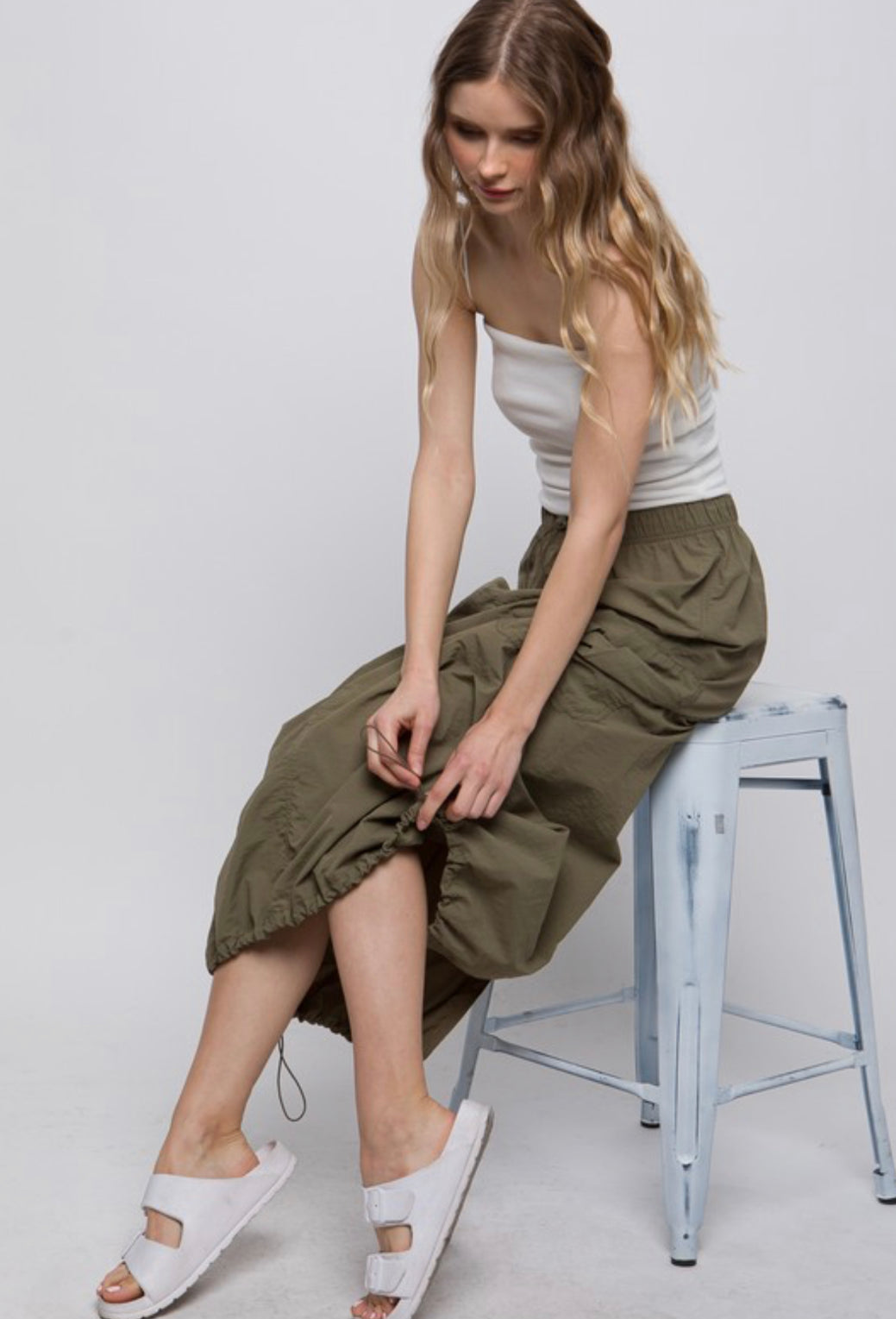 スカート [NICEGHOSTCLUB]PARACHUTE CARGO SKIRT_BLACK(NG2DMUW301A) 205928314-1-black?$n_750w$&wid