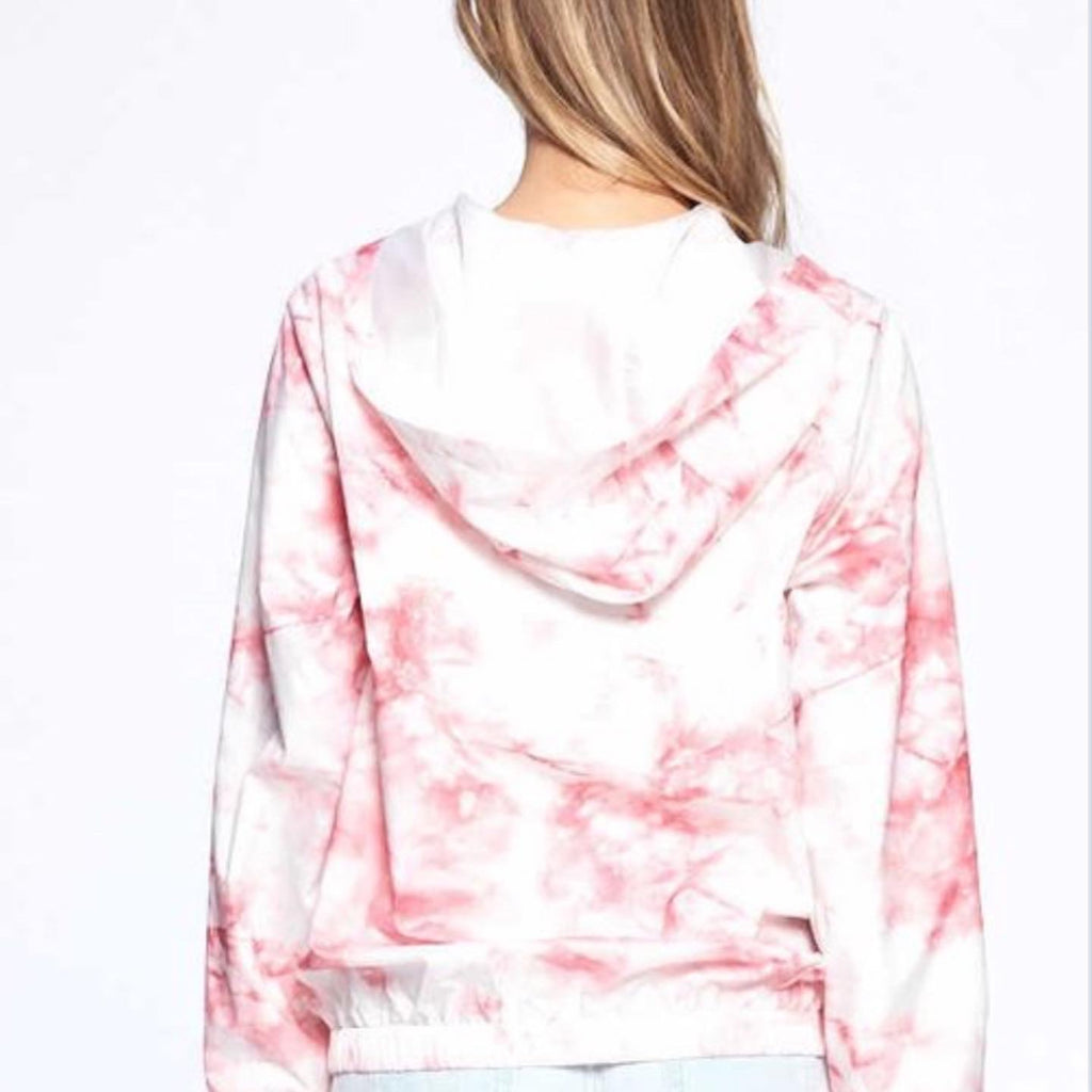 Tie dye jacket/windbreaker (Pink or Charcoal)