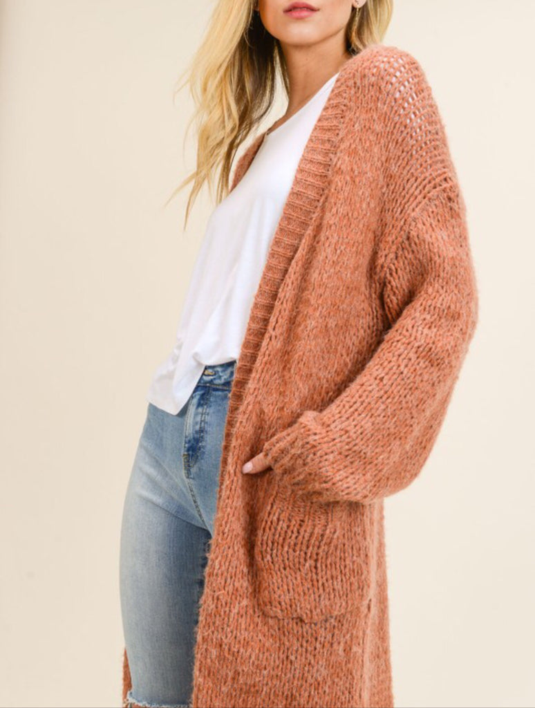 Oversized comfy cardigan with pockets