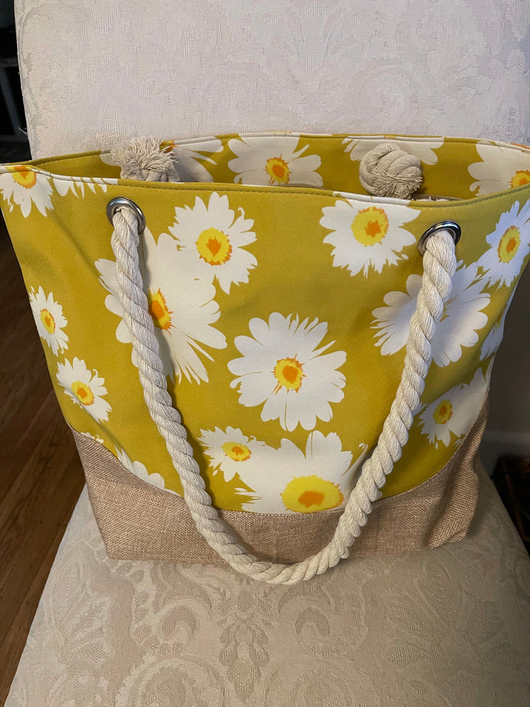 Daisy tote bag ( multi color choices)