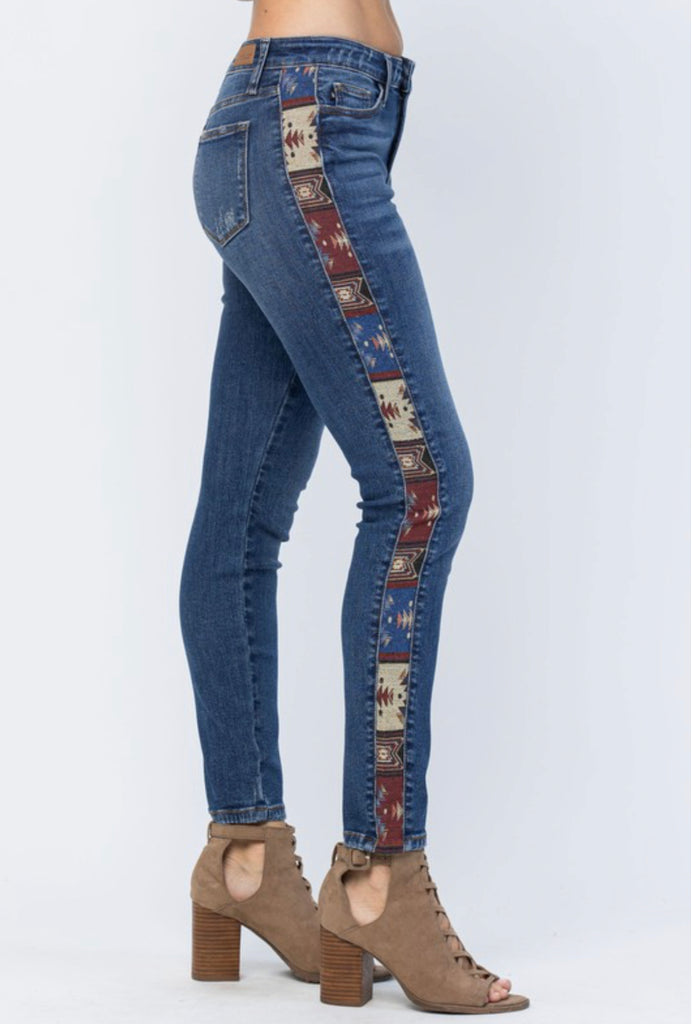 Western print jeans Judy blue plus