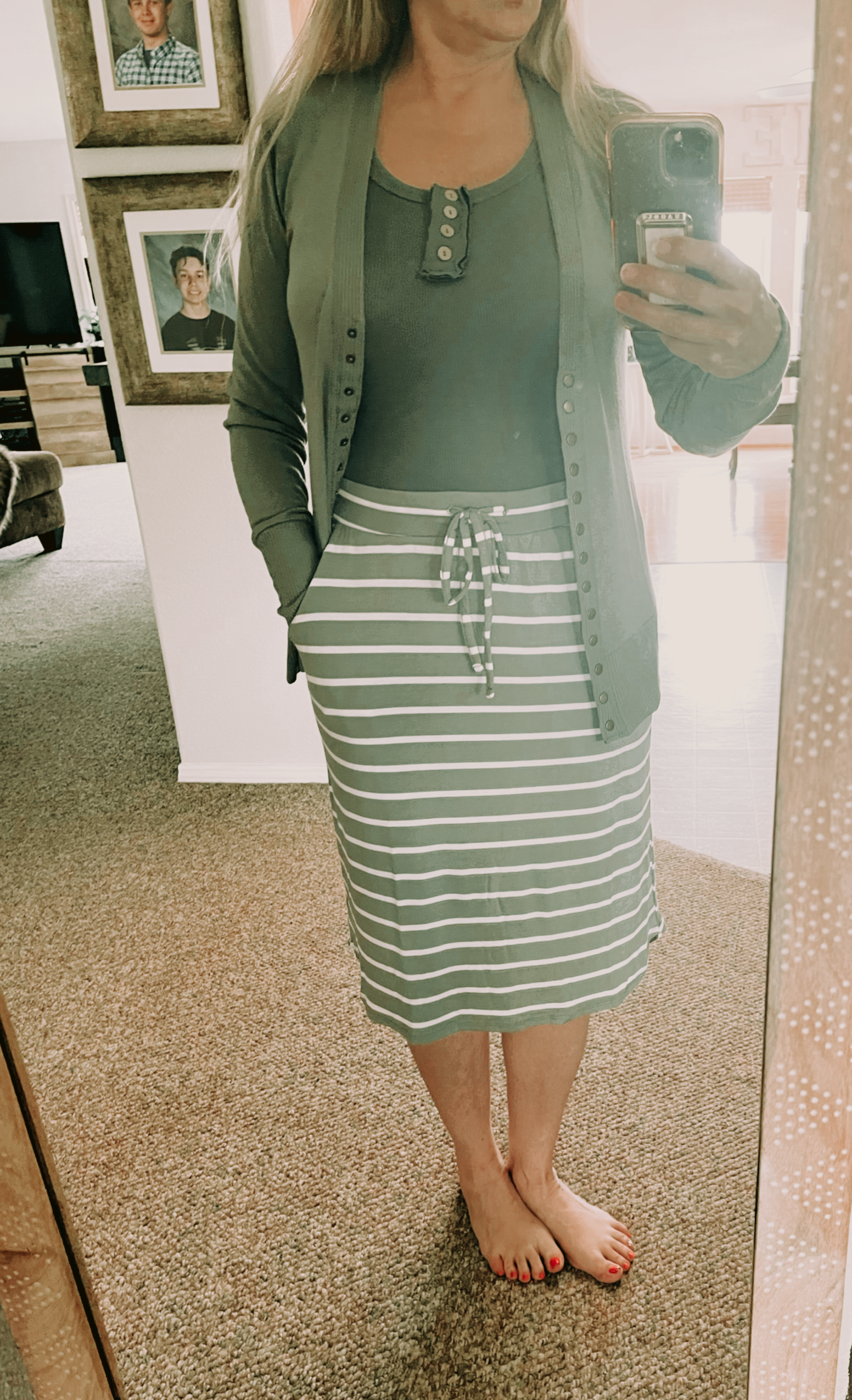 Long sleeve snap front cardigan | My She Shed Boutique