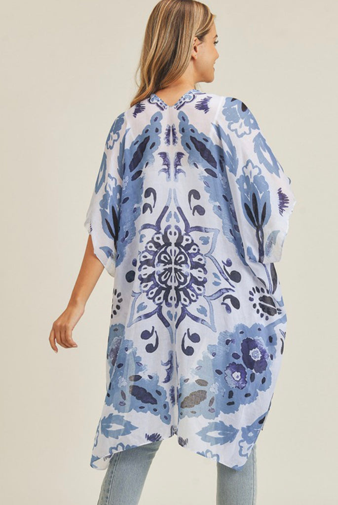 The bohemian print kimono