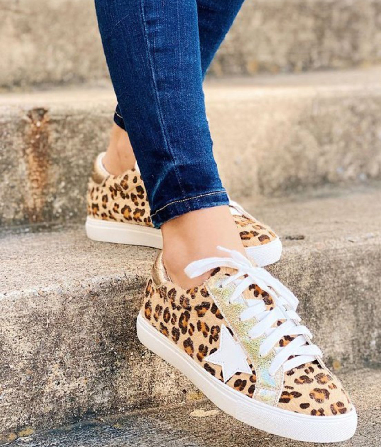 Leopard star sneaker/shoe | My She Shed Boutique
