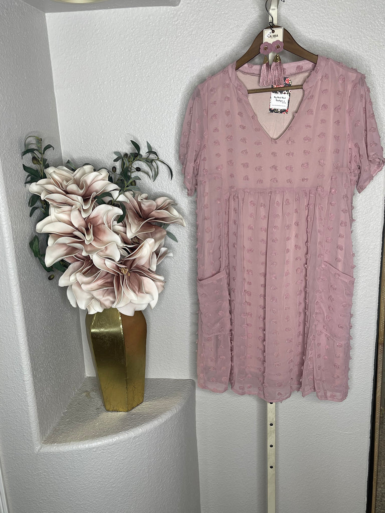Darline Dress ( white or pink)