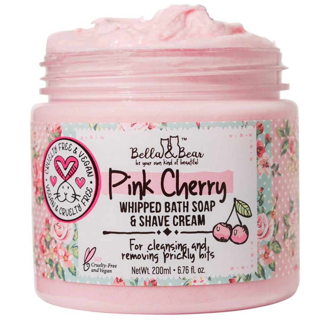 Pink Cherry Whipped Bath Soap & Shave
