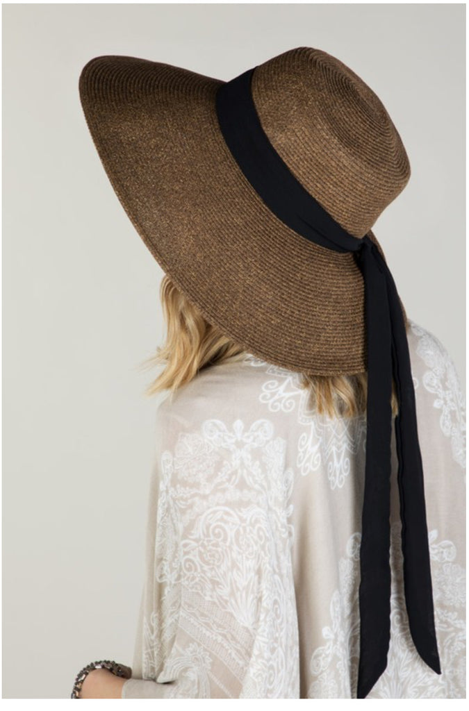 Breakfast at Tiffany inspired vintage sun hat