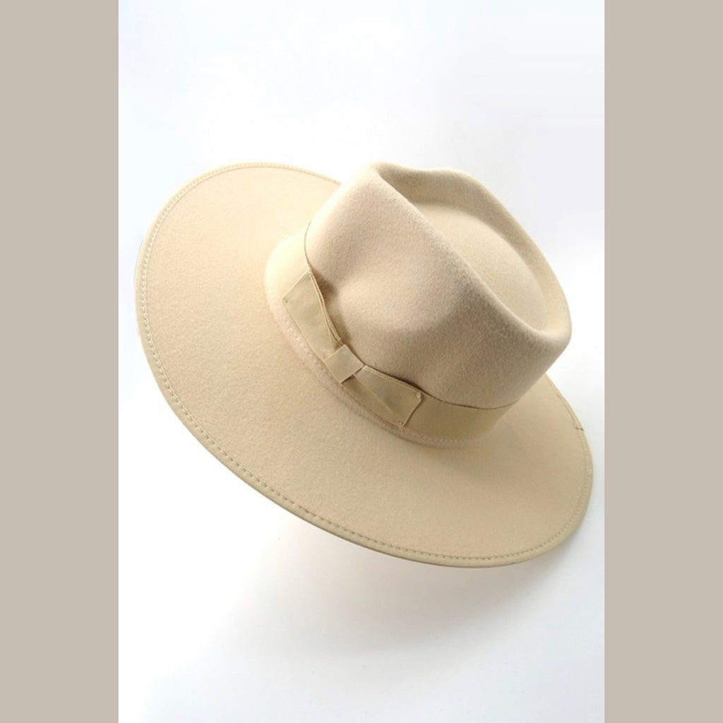 The classic ivory fedora hat