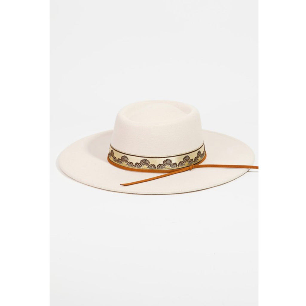 Structured Panama hat, 2 color choices Boho Vibes
