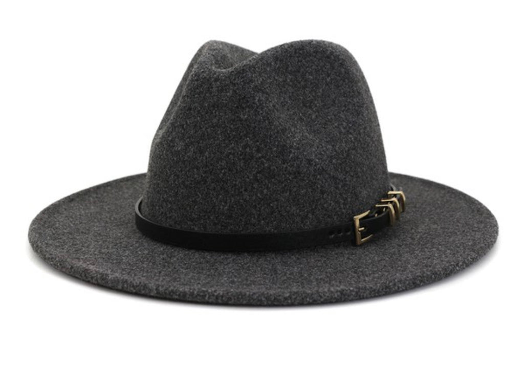 Fall belt band Panama hat