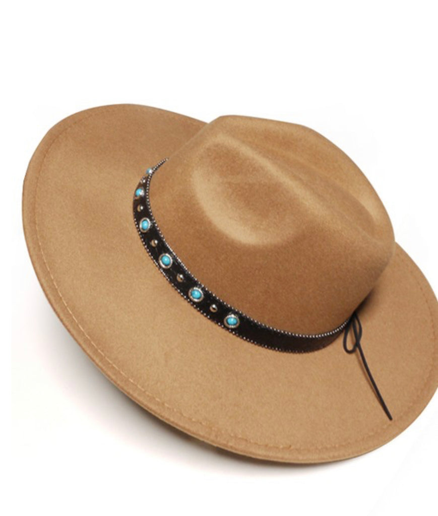 Vintage western style fedora hat